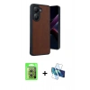 MARSİLYAN™- Poco X7 Pro Kılıf Kıvılcım Işık Serisi - Siyah 3D Antistatik Seramik Nano Ekran Koruyucu + Raze Metal Kamera Lens - GS