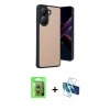 MARSİLYAN™- Poco X7 Pro Kılıf Kıvılcım Işık Serisi - Siyah 3D Antistatik Seramik Nano Ekran Koruyucu + Raze Metal Kamera Lens - GS