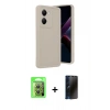 MARSİLYAN™- Poco X7 Pro Kılıf Yankı Yansıma Özel Seri - Siyah 3D Antistatik Hayalet Cam Ekran Koruyucu + Raze Metal Kamera Lens - GS