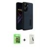 MARSİLYAN™- Poco X7 Pro Kılıf Yörünge Işık Serisi - Şeffaf Pasifik Cam Ekran Koruyucu + Raze Metal Kamera Lens - GS