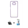 MARSİLYAN™- Pocophone X3 Kılıf Ahenk Çizgi Serisi - Siyah 5D Eko Cam Ekran Koruyucu + Kamera Lens Koruma Cam - SF