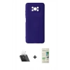 MARSİLYAN™- Pocophone X3 Kılıf Ahenk Serisi - Siyah 20D Premium Cam Ekran Koruyucu + Kamera Lens Koruma Cam - SF