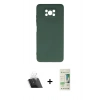 MARSİLYAN™- Pocophone X3 Kılıf Ahenk Serisi - Siyah 20D Premium Cam Ekran Koruyucu + Kamera Lens Koruma Cam - SF