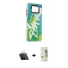 MARSİLYAN™- Pocophone X3 Kılıf Siluet Çizgi Koleksiyonu - Siyah 20D Premium Cam Ekran Koruyucu + Kamera Lens Koruma Cam - SF