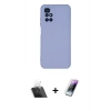 MARSİLYAN™- Redmi 10 2022 Kılıf Ahenk Serisi - Şeffaf Pasifik Cam Ekran Koruyucu + Kamera Lens Koruma Cam - SF