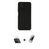 MARSİLYAN™- Redmi 10 2022 Kılıf Ahenk Serisi - Şeffaf Pasifik Cam Ekran Koruyucu + Kamera Lens Koruma Cam - SF