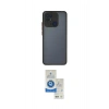 MARSİLYAN™- Redmi 10C Kılıf Ahenk Çizgi Serisi - Şeffaf Royal Nano Ekran Koruyucu