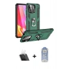 MARSİLYAN™- Redmi 10C Kılıf Ahenk Klasik Koleksiyonu - Siyah Joko Magic 5D Cam + Kamera Lens Koruma Cam - SF