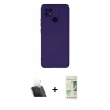 MARSİLYAN™- Redmi 10C Kılıf Ahenk Serisi - Siyah 20D Premium Cam Ekran Koruyucu + Kamera Lens Koruma Cam - SF