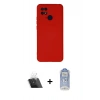 MARSİLYAN™- Redmi 10C Kılıf Ahenk Serisi - Siyah Joko Magic 5D Cam + Kamera Lens Koruma Cam - SF