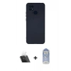 MARSİLYAN™- Redmi 10C Kılıf Ahenk Serisi - Siyah Joko Magic 5D Cam + Kamera Lens Koruma Cam - SF