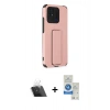 MARSİLYAN™- Redmi 10C Kılıf Çekirdek Yansıma - Şeffaf Royal Nano Ekran Koruyucu + Kamera Lens Koruma Cam - SF
