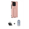MARSİLYAN™- Redmi 10C Kılıf Çekirdek Yansıma - Siyah Joko Magic 5D Cam + Kamera Lens Koruma Cam - SF