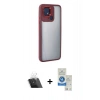 MARSİLYAN™- Redmi 10C Kılıf Eksen Doku Prime - Şeffaf Royal Nano Ekran Koruyucu + Kamera Lens Koruma Cam - SF