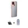 MARSİLYAN™- Redmi 10C Kılıf Eksen Doku Prime - Siyah Joko Magic 5D Cam + Kamera Lens Koruma Cam - SF