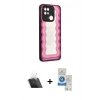 MARSİLYAN™- Redmi 10C Kılıf Odak Klasik Serisi - Şeffaf Royal Nano Ekran Koruyucu + Kamera Lens Koruma Cam - SF