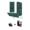 MARSİLYAN™- Redmi 10C Kılıf Vadi Form Prime - Siyah 3D Antistatik Mat Seramik Nano Ekran Koruyucu + Kamera Lens Koruma Cam - SF