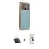 MARSİLYAN™- Redmi 10C Kılıf Vadi Minimal - Şeffaf Pasifik Cam Ekran Koruyucu + Kamera Lens Koruma Cam - SF