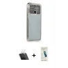 MARSİLYAN™- Redmi 10C Kılıf Vadi Minimal - Şeffaf Pasifik Cam Ekran Koruyucu + Kamera Lens Koruma Cam - SF