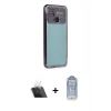 MARSİLYAN™- Redmi 10C Kılıf Vadi Minimal - Siyah Joko Magic 5D Cam + Kamera Lens Koruma Cam - SF