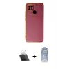 MARSİLYAN™- Redmi 10C Kılıf Yankı Serisi - Siyah Joko Magic 5D Cam + Kamera Lens Koruma Cam - SF
