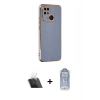 MARSİLYAN™- Redmi 10C Kılıf Yankı Serisi - Siyah Joko Magic 5D Cam + Kamera Lens Koruma Cam - SF