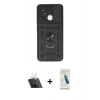 MARSİLYAN™- Redmi 12C Kılıf Ahenk Klasik - Şeffaf Pasifik Cam Ekran Koruyucu + Kamera Lens Koruma Cam - SF