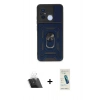 MARSİLYAN™- Redmi 12C Kılıf Ahenk Klasik - Şeffaf Pasifik Cam Ekran Koruyucu + Kamera Lens Koruma Cam - SF