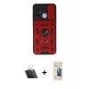 MARSİLYAN™- Redmi 12C Kılıf Ahenk Klasik - Siyah 6D Mat Seramik Hayalet Nano Ekran Koruyucu + Kamera Lens Koruma Cam - SF