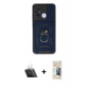 MARSİLYAN™- Redmi 12C Kılıf Ahenk Klasik - Siyah 6D Mat Seramik Hayalet Nano Ekran Koruyucu + Kamera Lens Koruma Cam - SF