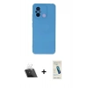 MARSİLYAN™- Redmi 12C Kılıf Ahenk Serisi - Şeffaf Pasifik Cam Ekran Koruyucu + Kamera Lens Koruma Cam - SF