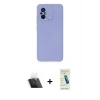 MARSİLYAN™- Redmi 12C Kılıf Ahenk Serisi - Şeffaf Pasifik Cam Ekran Koruyucu + Kamera Lens Koruma Cam - SF