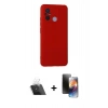 MARSİLYAN™- Redmi 12C Kılıf Ahenk Serisi - Siyah 3D Antistatik Mat Seramik Nano Ekran Koruyucu + Kamera Lens Koruma Cam - SF