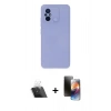 MARSİLYAN™- Redmi 12C Kılıf Ahenk Serisi - Siyah 3D Antistatik Mat Seramik Nano Ekran Koruyucu + Kamera Lens Koruma Cam - SF