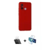 MARSİLYAN™- Redmi 12C Kılıf Ahenk Serisi - Siyah 3D Antistatik Seramik Nano Ekran Koruyucu + Kamera Lens Koruma Cam - SF