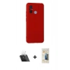 MARSİLYAN™- Redmi 12C Kılıf Ahenk Serisi - Siyah 6D Mat Seramik Hayalet Nano Ekran Koruyucu + Kamera Lens Koruma Cam - SF