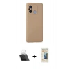 MARSİLYAN™- Redmi 12C Kılıf Ahenk Serisi - Siyah 6D Mat Seramik Hayalet Nano Ekran Koruyucu + Kamera Lens Koruma Cam - SF