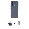 MARSİLYAN™- Redmi 12C Kılıf Ahenk Serisi - Siyah Joko Magic 5D Cam + Kamera Lens Koruma Cam - SF