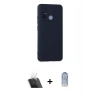 MARSİLYAN™- Redmi 12C Kılıf Ahenk Serisi - Siyah Joko Magic 5D Cam + Kamera Lens Koruma Cam - SF