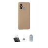 MARSİLYAN™- Redmi 12C Kılıf Ahenk Serisi - Siyah Joko Magic 5D Cam + Kamera Lens Koruma Cam - SF