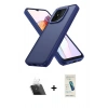 MARSİLYAN™- Redmi 12C Kılıf Atlas Form - Şeffaf Pasifik Cam Ekran Koruyucu + Kamera Lens Koruma Cam - SF
