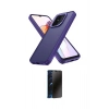 MARSİLYAN™- Redmi 12C Kılıf Atlas Form - Siyah 3D Antistatik Hayalet Cam Ekran Koruyucu