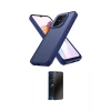 MARSİLYAN™- Redmi 12C Kılıf Atlas Form - Siyah 3D Antistatik Hayalet Cam Ekran Koruyucu