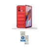 MARSİLYAN™- Redmi 12C Kılıf Atlas Koleksiyonu - Şeffaf Royal Nano Ekran Koruyucu
