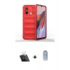 MARSİLYAN™- Redmi 12C Kılıf Atlas Koleksiyonu - Siyah Joko Magic 5D Cam + Kamera Lens Koruma Cam - SF