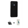 MARSİLYAN™- Redmi 12C Kılıf Çekirdek Yansıma - Şeffaf Pasifik Cam Ekran Koruyucu + Şeffaf Kamera Lens Koruma Cam