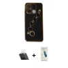MARSİLYAN™- Redmi 12C Kılıf Nova Işık Prime - Şeffaf Pasifik Cam Ekran Koruyucu + Kamera Lens Koruma Cam - SF