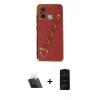 MARSİLYAN™- Redmi 12C Kılıf Nova Işık Prime - Siyah 6D Antistatik Mat Seramik Hayalet Nano Ekran Koruyucu + Kamera Lens Koruma Cam - SF