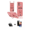 MARSİLYAN™- Redmi 12C Kılıf Vadi Form Prime - Siyah 3D Antistatik Mat Seramik Nano Ekran Koruyucu + Şeffaf Kamera Lens Koruma Cam