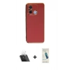 MARSİLYAN™- Redmi 12C Kılıf Yankı Serisi - Şeffaf Pasifik Cam Ekran Koruyucu + Kamera Lens Koruma Cam - SF